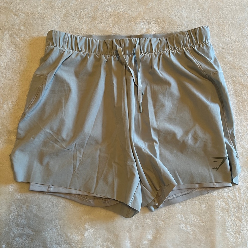 Gymshark Speed 5” 2 In 1 Shorts - Light Grey, Medium